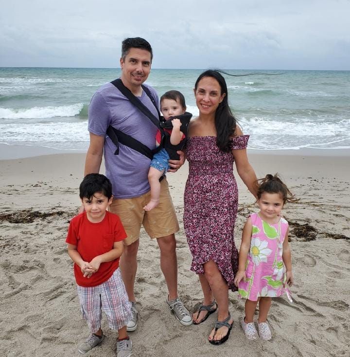 dating coach Monica Braun, her soulmate Chris, and their children